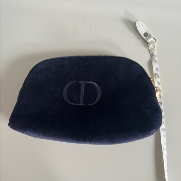New Christian Dior Velvet Makeup Bag Navy - Picture 9 of 9